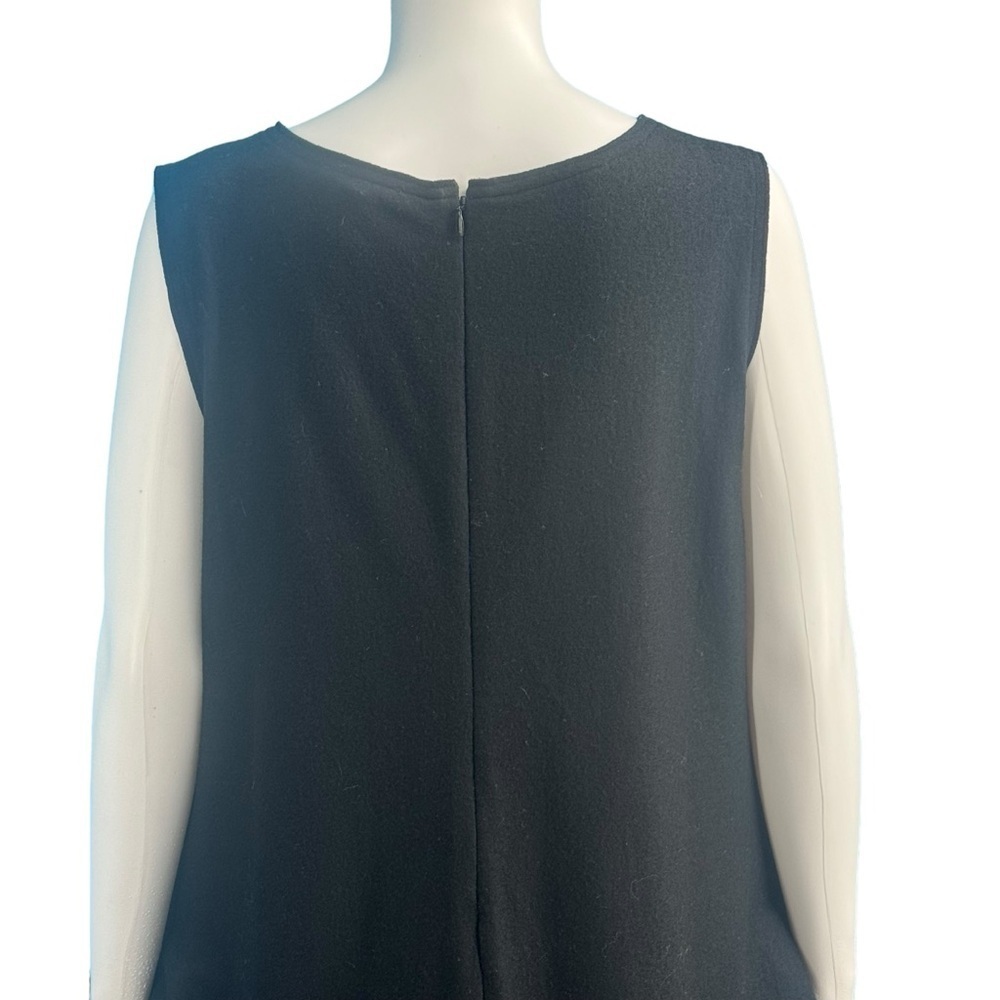 Eileen Fisher 100% Wool Black Dress with Pockets. - Picture 5 of 8
